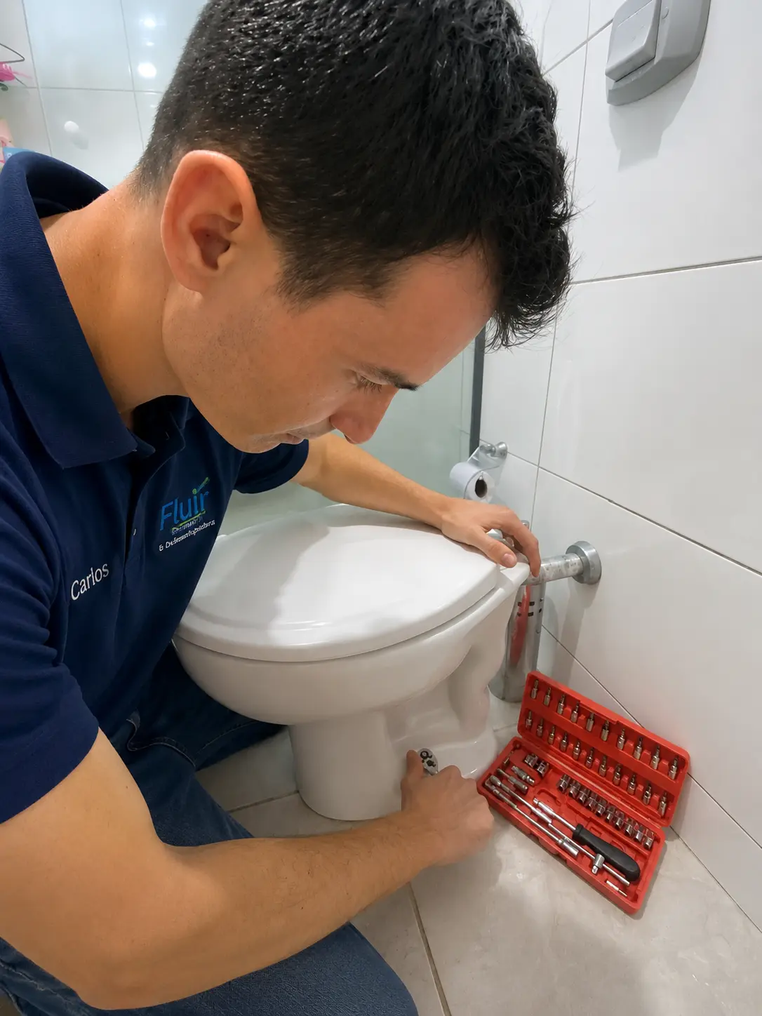 Instalação de vaso sanitário